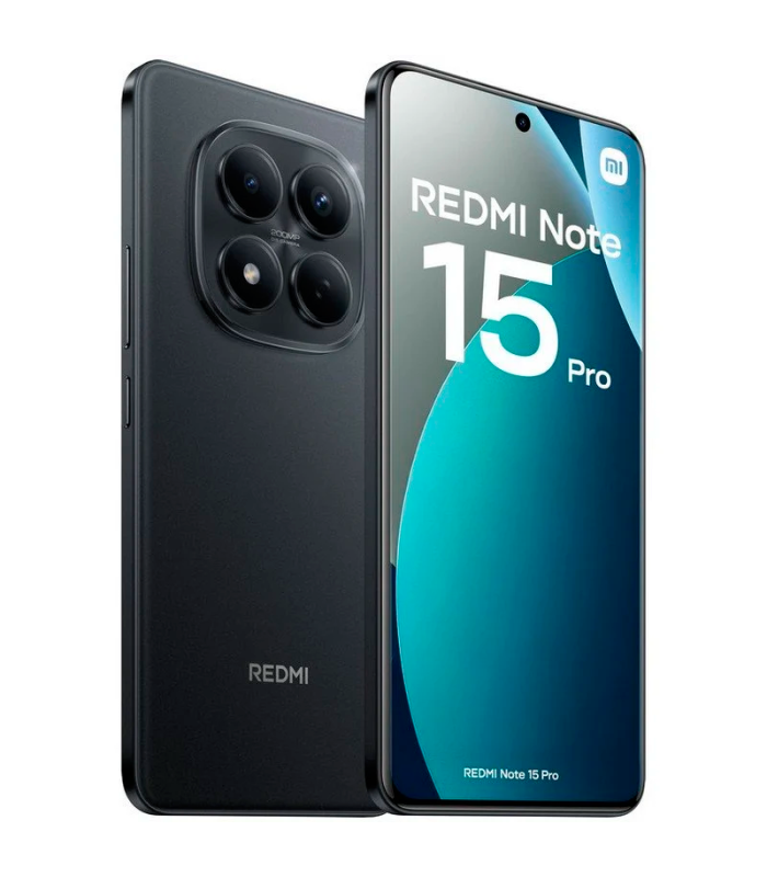 Xiaomi REDMI Note 15 Pro 8GB 256GB 6.77" AMOLED 4G Dual SIM Batería 6500mAh HyperOS 2 (Negro)