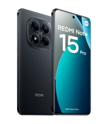 Xiaomi REDMI Note 15 Pro 8GB 256GB 6.77" AMOLED 4G Dual SIM Batería 6500mAh HyperOS 2 (Negro)