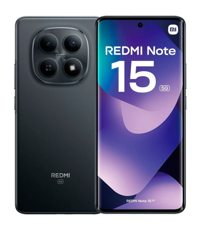Xiaomi REDMI Note 15 5G 8GB 256GB 6.77" AMOLED 120Hz Dual SIM Cámara 108MP HyperOS 2 (Negro)