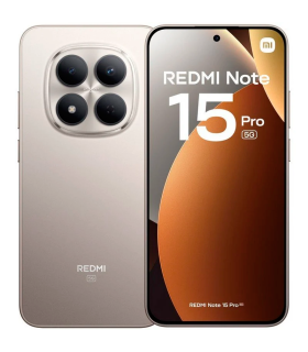 Xiaomi REDMI Note 15 Pro 5G 8GB 256GB 6.83" AMOLED Dual SIM Cámara 200MP IP68 HyperOS 2 (Titanio)