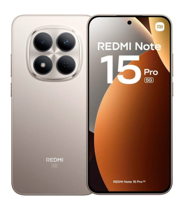 Xiaomi REDMI Note 15 Pro 5G 8GB 256GB 6.83" AMOLED Dual SIM Cámara 200MP IP68 HyperOS 2 (Titanio)