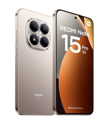 Xiaomi REDMI Note 15 Pro 5G 12GB 512GB 6.83" AMOLED Dual SIM Cámara 200MP IP68 HyperOS 2 (Titanio)