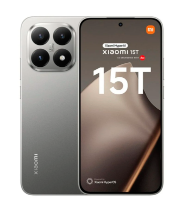 Xiaomi 15T 12GB 256GB 6.83" AMOLED 5G Dual SIM Cámara Leica 50MP NFC Android 16 (Gris)