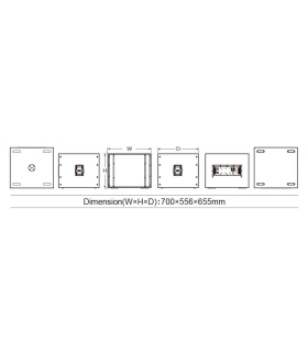 PRO-S5118A SUBWOOFER ACTIVO DSP 18\" AUDIOCENTER