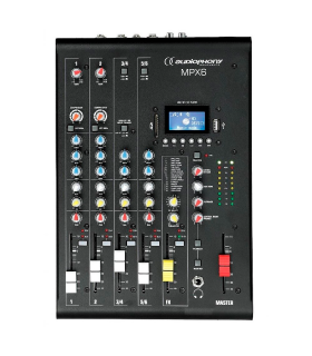 MPX-6 MESA DE MEZCLAS 6CH DSP USB SD BLUETOOTH AUDIOPHONY