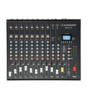MPX-12 MESA DE MEZCLAS 12CH DSP USB SD BLUETOOTH AUDIOPHONY