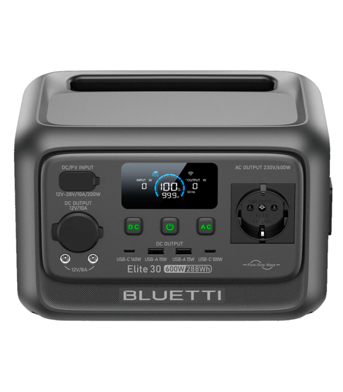 BLUETTI ELITE 30 V2 Estación de Energía Portátil | 600W 288Wh