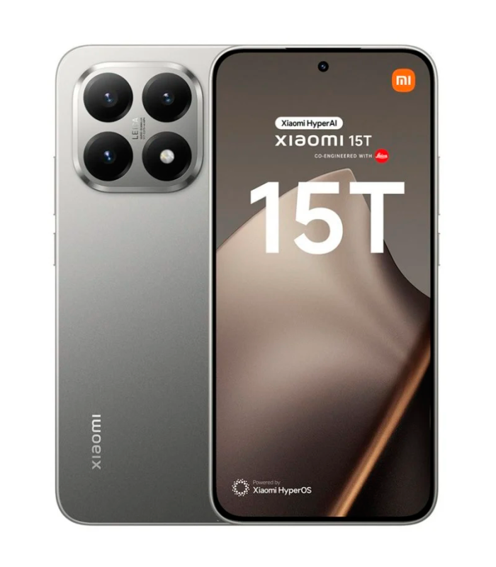 Xiaomi 15T 12GB 512GB 6.83" AMOLED 5G Dual SIM Cámara Leica 50MP NFC Android 16 (Gris)