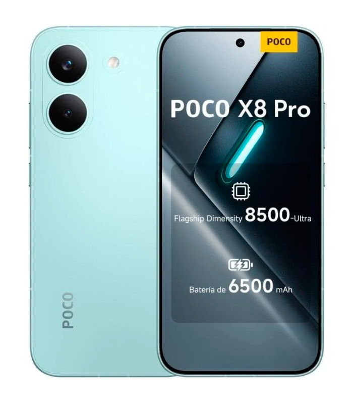 Xiaomi POCO X8 PRO 8GB 256GB 6.59" AMOLED 5G 120Hz Dual SIM Cámara 50MP (Verde Menta)