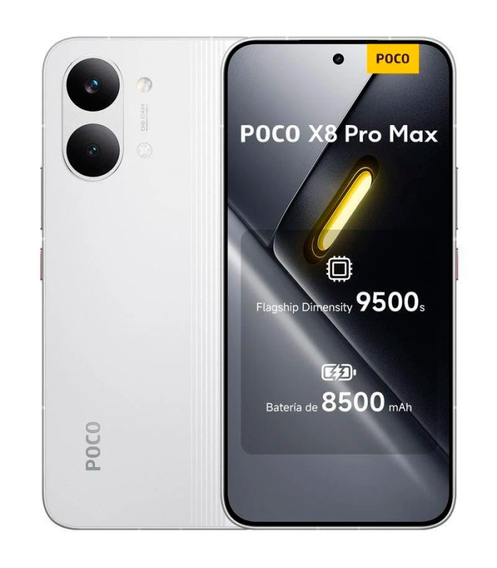 Xiaomi POCO X8 PRO MAX 12GB 512GB 6.83" AMOLED 5G 120Hz Dual SIM Cámara 50MP (Blanco)