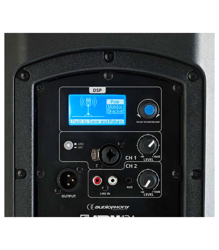 ATOM-12A DSP ALTAVOZ ACTIVO 12" 400W RMS AUDIOPHONY