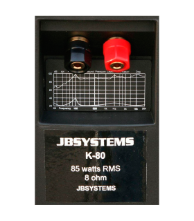 K-80 NEGRO ALTAVOCES 8" 85Wrms - 8Ohm JBSYSTEMS