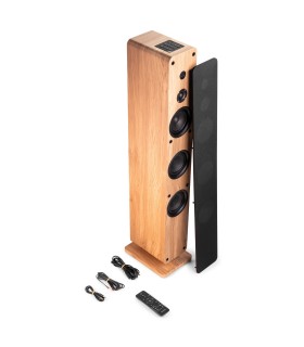 AUDIZIO ARCO ALTAVOZ ACTIVO DE TORRE 3x4" 80W Rms (Madera clara)