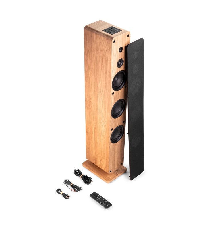 AUDIZIO ARCO ALTAVOZ ACTIVO DE TORRE 3x4" 80W Rms (Madera clara)