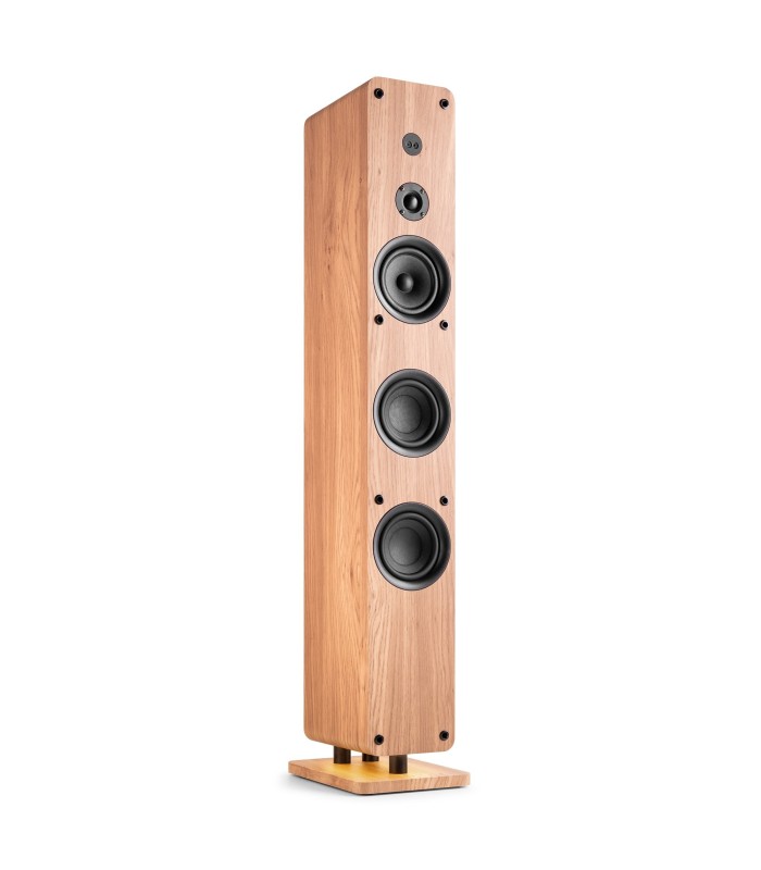 AUDIZIO ARCO ALTAVOZ ACTIVO DE TORRE CON DAB 3x4" 80W Rms (Madera Clara)