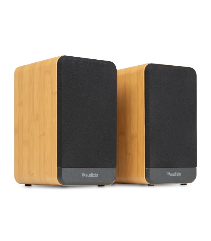 AUDIZIO BS10 ALTAVOCES ACTIVO + PASIVO DE ESTANTERÍA 40W Rms BT 4" (Bamboo)
