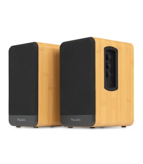 AUDIZIO BS10 ALTAVOCES ACTIVO + PASIVO DE ESTANTERÍA 40W Rms BT 4" (Bamboo)
