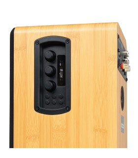 AUDIZIO BS10 ALTAVOCES ACTIVO + PASIVO DE ESTANTERÍA 40W Rms BT 4" (Bamboo)