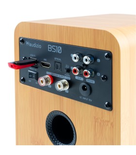 AUDIZIO BS10 ALTAVOCES ACTIVO + PASIVO DE ESTANTERÍA 40W Rms BT 4" (Bamboo)