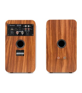 AUDIZIO BS10 ALTAVOCES ACTIVO + PASIVO DE ESTANTERÍA 40W Rms BT 4" (Madera)