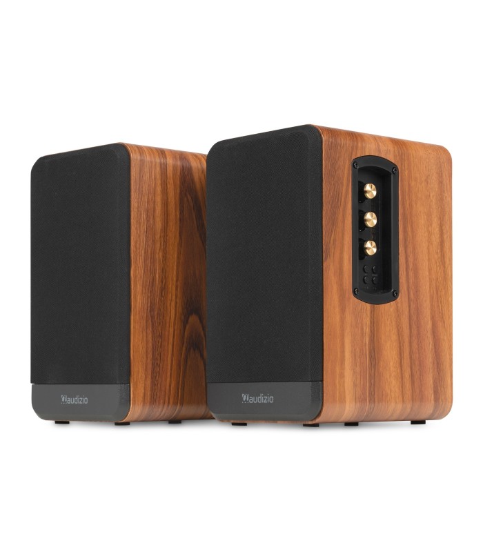 AUDIZIO BS10 ALTAVOCES ACTIVO + PASIVO DE ESTANTERÍA 40W Rms BT 4" (Madera)
