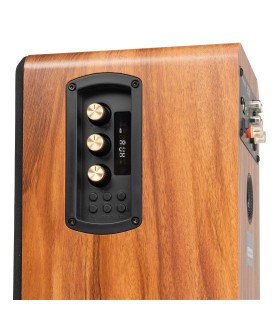 AUDIZIO BS10 ALTAVOCES ACTIVO + PASIVO DE ESTANTERÍA 40W Rms BT 4" (Madera)