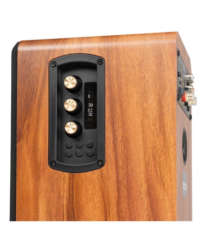 AUDIZIO BS10 ALTAVOCES ACTIVO + PASIVO DE ESTANTERÍA 40W Rms BT 4" (Madera)