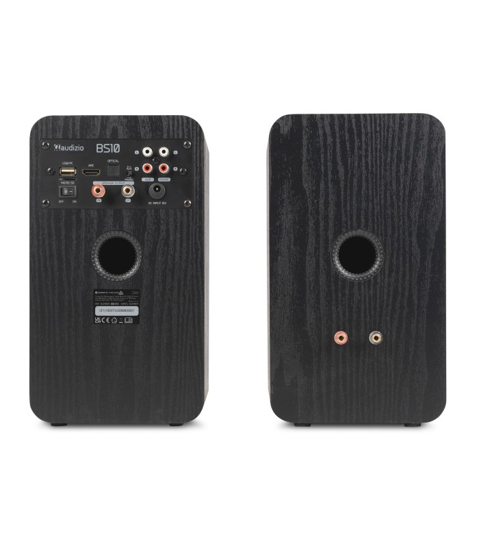 AUDIZIO BS10 ALTAVOCES ACTIVO + PASIVO DE ESTANTERÍA 40W Rms BT 4" (Negro)