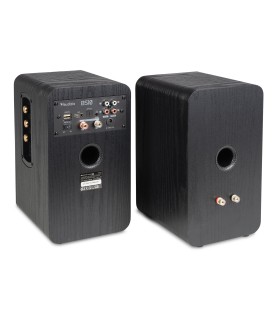 AUDIZIO BS10 ALTAVOCES ACTIVO + PASIVO DE ESTANTERÍA 40W Rms BT 4" (Negro)
