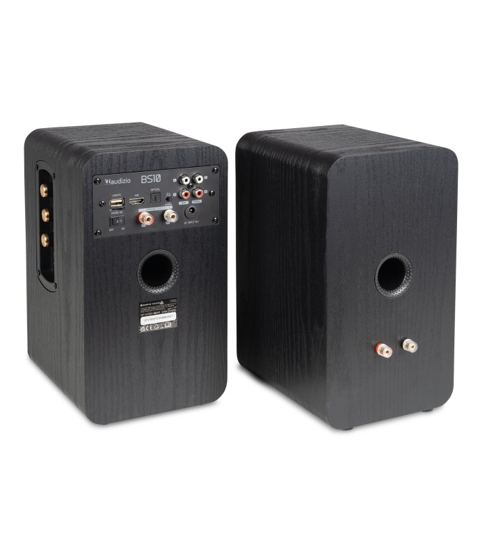 AUDIZIO BS10 ALTAVOCES ACTIVO + PASIVO DE ESTANTERÍA 40W Rms BT 4" (Negro)