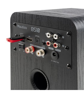 AUDIZIO BS10 ALTAVOCES ACTIVO + PASIVO DE ESTANTERÍA 40W Rms BT 4" (Negro)
