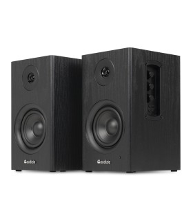 AUDIZIO BS15 ALTAVOCES ACTIVO + PASIVO DE ESTANTERÍA 30W Rms BT 4" (Negro)