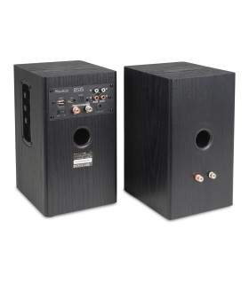 AUDIZIO BS15 ALTAVOCES ACTIVO + PASIVO DE ESTANTERÍA 30W Rms BT 4" (Negro)