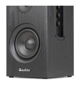 AUDIZIO BS15 ALTAVOCES ACTIVO + PASIVO DE ESTANTERÍA 30W Rms BT 4" (Negro)