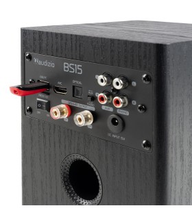 AUDIZIO BS15 ALTAVOCES ACTIVO + PASIVO DE ESTANTERÍA 30W Rms BT 4" (Negro)