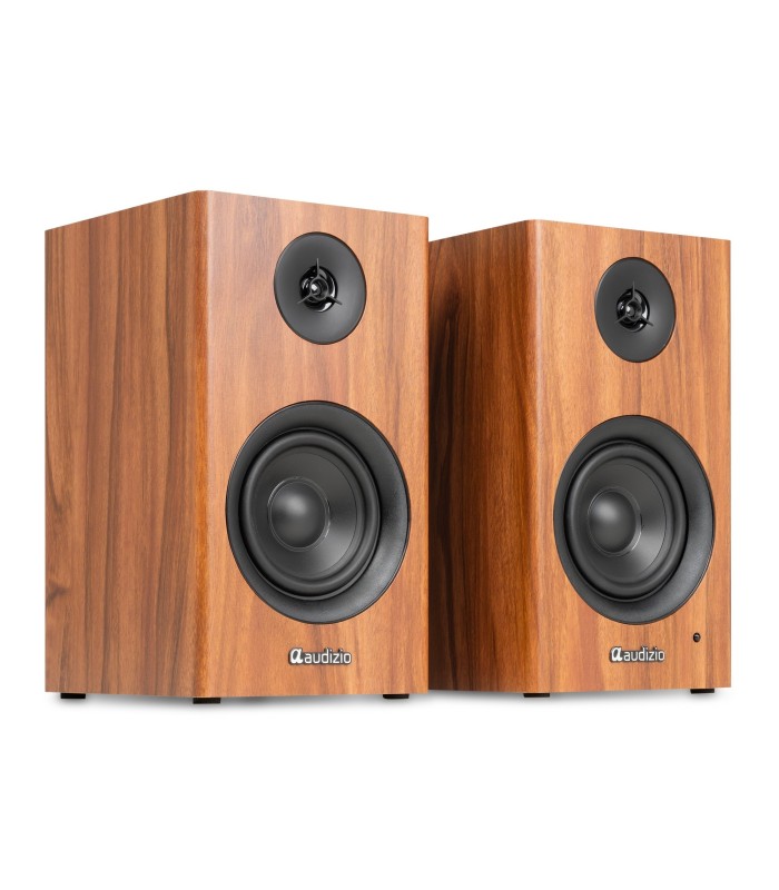 AUDIZIO BS15 ALTAVOCES ACTIVO + PASIVO DE ESTANTERÍA 30W Rms BT 4" (Madera)