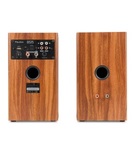 AUDIZIO BS15 ALTAVOCES ACTIVO + PASIVO DE ESTANTERÍA 30W Rms BT 4" (Madera)
