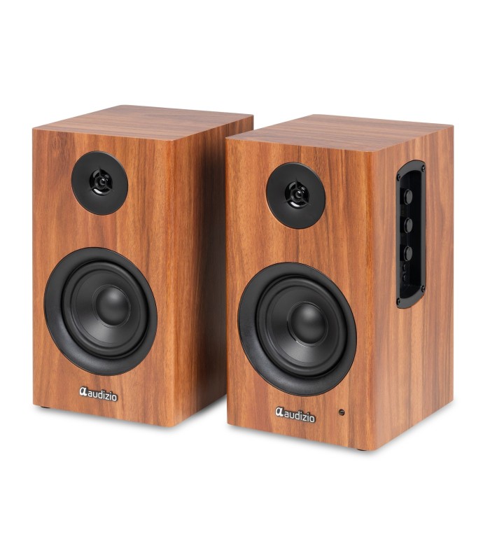 AUDIZIO BS15 ALTAVOCES ACTIVO + PASIVO DE ESTANTERÍA 30W Rms BT 4" (Madera)