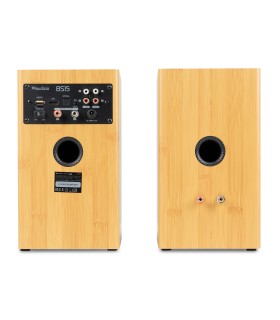 AUDIZIO BS15 ALTAVOCES ACTIVO + PASIVO DE ESTANTERÍA 30W Rms BT 4" (Bamboo)