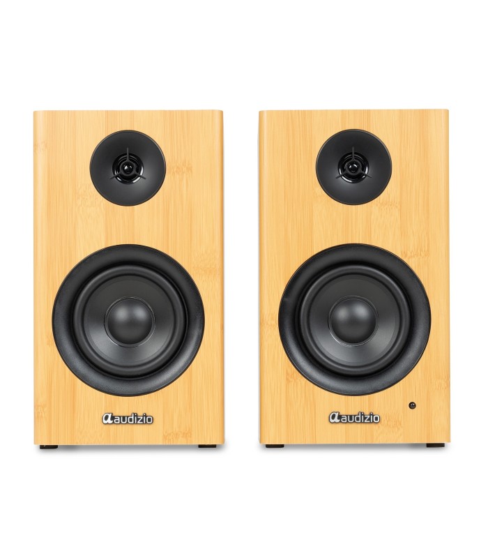 AUDIZIO BS15 ALTAVOCES ACTIVO + PASIVO DE ESTANTERÍA 30W Rms BT 4" (Bamboo)