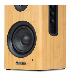 AUDIZIO BS15 ALTAVOCES ACTIVO + PASIVO DE ESTANTERÍA 30W Rms BT 4" (Bamboo)