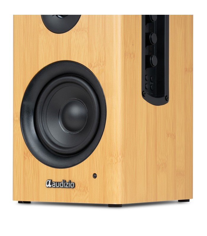 AUDIZIO BS15 ALTAVOCES ACTIVO + PASIVO DE ESTANTERÍA 30W Rms BT 4" (Bamboo)
