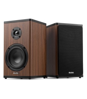 AUDIZIO BS20 ALTAVOCES ACTIVOS DE ESTANTERÍA CON BATERÍA 50W Rms BT 4" (Madera)