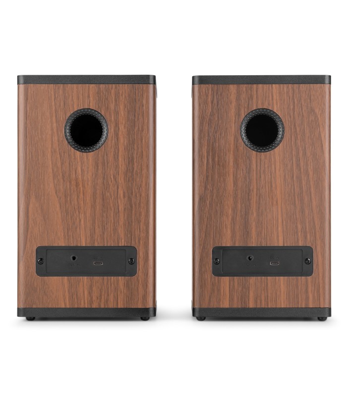 AUDIZIO BS20 ALTAVOCES ACTIVOS DE ESTANTERÍA CON BATERÍA 50W Rms BT 4" (Madera)