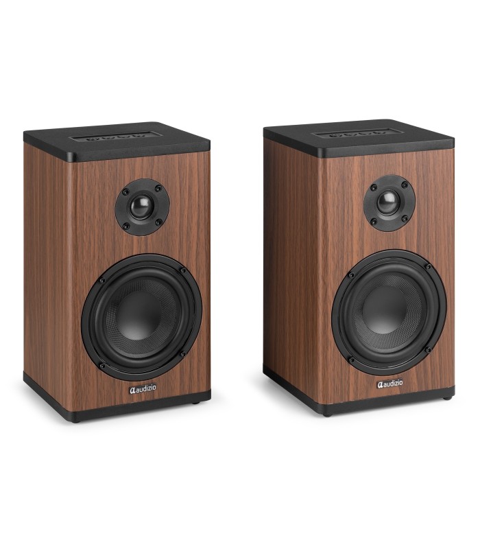 AUDIZIO BS20 ALTAVOCES ACTIVOS DE ESTANTERÍA CON BATERÍA 50W Rms BT 4" (Madera)
