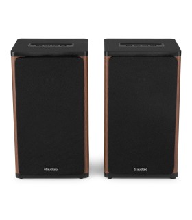 AUDIZIO BS20 ALTAVOCES ACTIVOS DE ESTANTERÍA CON BATERÍA 50W Rms BT 4" (Madera)