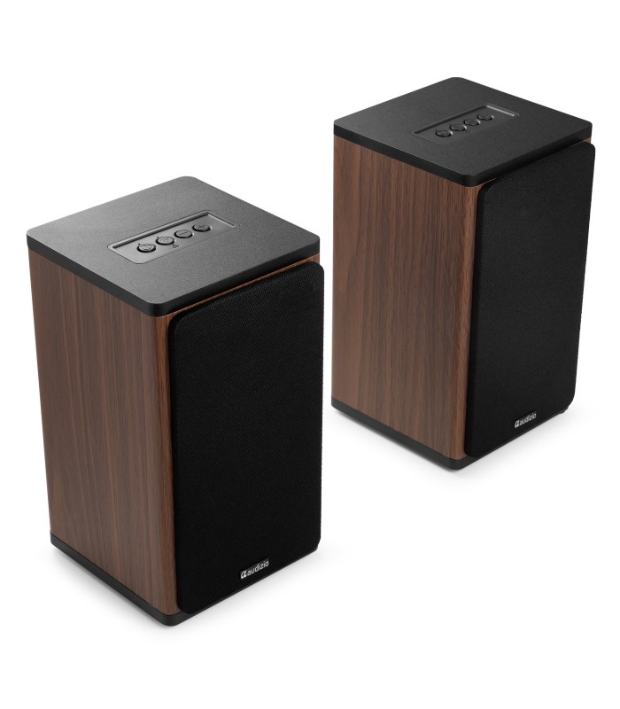 AUDIZIO BS20 ALTAVOCES ACTIVOS DE ESTANTERÍA CON BATERÍA 50W Rms BT 4" (Madera)