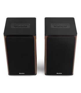 AUDIZIO BS20 ALTAVOCES ACTIVOS DE ESTANTERÍA CON BATERÍA 50W Rms BT 4" (Madera)