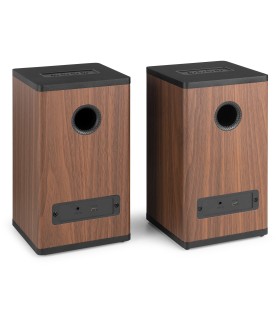 AUDIZIO BS20 ALTAVOCES ACTIVOS DE ESTANTERÍA CON BATERÍA 50W Rms BT 4" (Madera)