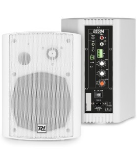 POWER DYNAMICS DS50AW ALTAVOCES ACTIVO + PASIVO SATÉLITES 50W Rms BT 5.25" (Blanco)